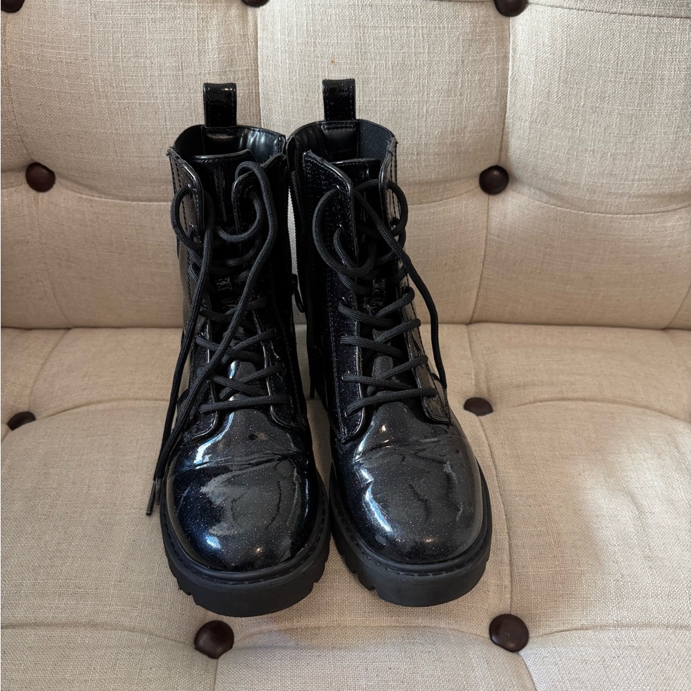 Art Class Girls Black Combat Boots